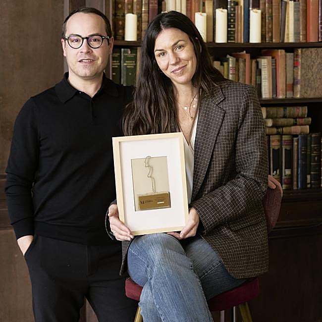 Anna Güell, Global Digitals MKT & COMM Manager de Martiderm y Carlos Rodriguez, Director de About Beauty Comunicación.